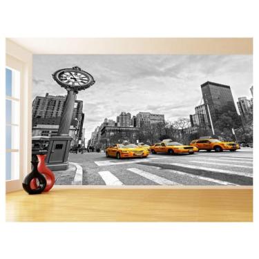 Imagem de Papel De Parede 3D Cidade New York Preto Branco 3,5M Ncd284 - Você Dec