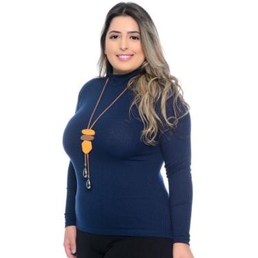 Imagem de Blusa Segunda Pele Manga Longa Cacharrel Canelada Feminina - Wild, Cin