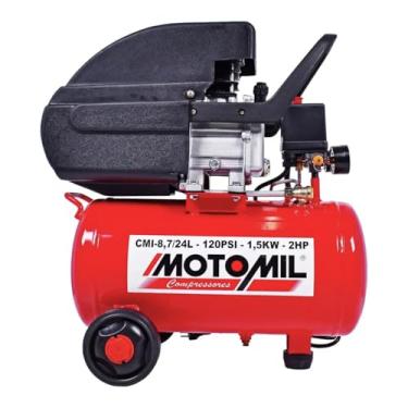 Imagem de Moto Compressor de Ar para Pintura 8,7 Pes 24 Litros Bivolt