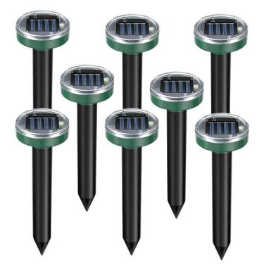 Imagem de Repelente de toupeiras Tirgo, alimentado por energia solar, pacote com