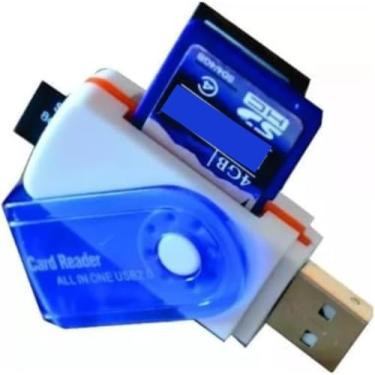 Imagem de Leitor de Cartão SD USB 2.0 – Adaptador Micro SD para PC, Câmera, Laptop – Plug & Play, Compacto e Leve, Alta Velocidade (1 Unidade – Cores Sortidas).