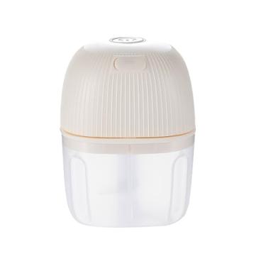 Imagem de Mini cortador de alho elétrico, picador de alimentos de 250 ml, picador de alho USB, picador de legumes, cortador de cebola, processador de alimentos pequeno portátil para alho, gengibre, pimenta