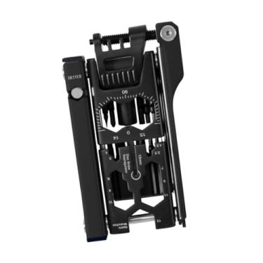 Imagem de oshhni Kit de reparo de bicicleta 38 em 1, ferramenta multifuncional de liga de aço para acampamento, removível, compacto e portátil para viagem com