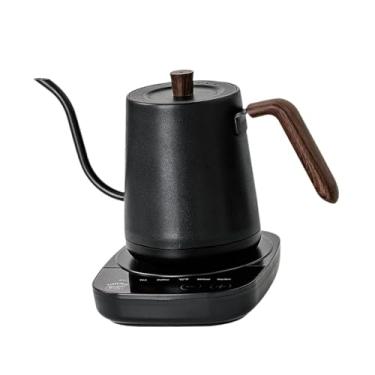 Imagem de WeiLaiKeQi Chaleira elétrica com pescoço de ganso, multifuncional, com visor inteligente de temperatura, mantém o chá aquecido por 24 horas, para escritório, Preto