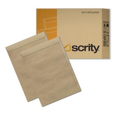 Imagem de Envelope Saco Kraft 200x280 Caixa 250 Unidades Scrity 20x28 cm SKN 028