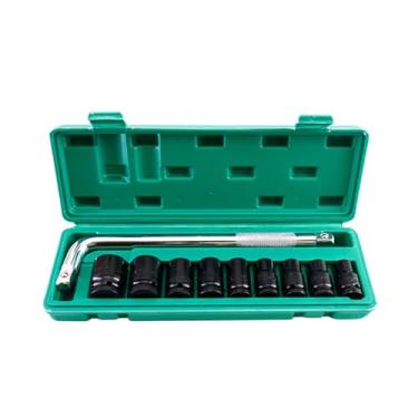 Imagem de YWBL-WH Tornete de Impacto Profundo de 1/2 Polegada de Tração de 40 Mm para Chave de Impacto, Soquetes Hexáticos de Aço de Alto Carbono Com Chave Inglesa e Caixa de Armazenamento, (Tipo d)