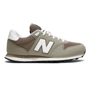 Imagem de Tênis New Balance 500 V2 Masculino, 39, Marrom, Branco
