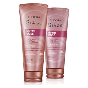 Imagem de Kit Eudora Siàge Nutri Rose Shampoo Condicionador 250/200Ml