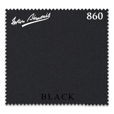 Imagem de Toalha de mesa de bilhar Simonis 860 - Trilhos pré-cortados - Revendedor autorizado (preto, 2,4 m)