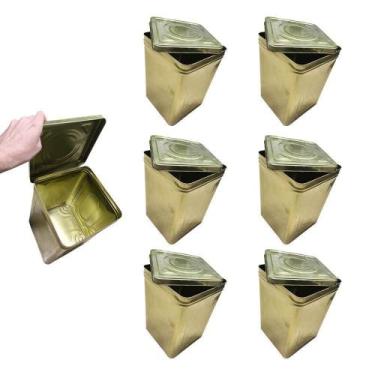 Imagem de 6 Lata Vazia 18l Bocaço Artesanato Alimento Banha Tinta Agua - brand