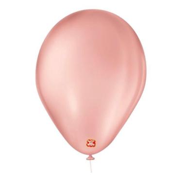 Imagem de Balão São Roque 7 Polegadas Com 50 Unidades Látex, Rosé