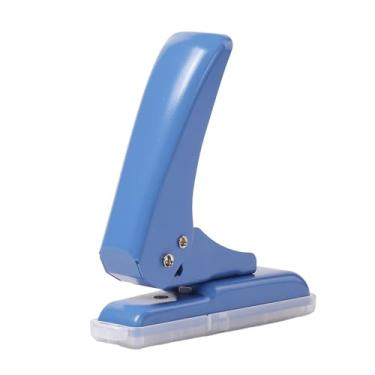 Imagem de Punto de orifício único, perfurador de círculo de papel, 40 folhas Capacidade de soco para A4 A5 B5 Notebook Diário do Diário de Scrapbook Agenda Agenda Agenda Greeting Card (Azul)