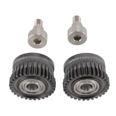 Imagem de aqxreight 2PCs Kit de Engrenagens de Extrusão de Impressora 3D 55HRC Aço Endurecido Extrusora de Impressora 3D Equipador de Roda para K1MAX K1c Coating Completo Com Compatível Com K1MAX K1 Kit3D