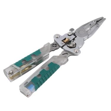 Imagem de Garosa Decapagem Multifuncional de Arame, Telha de Tensão de Tensão Crimper Com Alicates Elétricas Com Design Dobrável Anti -deslizamento, para 0,8 Mm de 2,6 Mm de Instalação