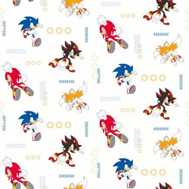 Imagem de RoomMates Papel de parede Sonic The Hedgehog Let's Roll Peel and Stick, RMWS1332