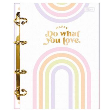 Imagem de Fichário colegial c/ 4 argolas Happy 332518 Tilibra