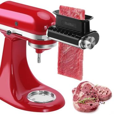Imagem de Acessório de amaciador de carne de espessura ajustável para batedeiras KitchenAid, ferramenta de amaciador de carne, acessórios de processador de corte de bife para auxiliar de cozinha, pode ser