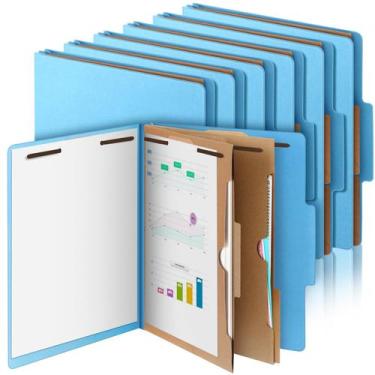Imagem de Pastas de classificação Skyygemm, 12 unidades, tamanho carta, azul