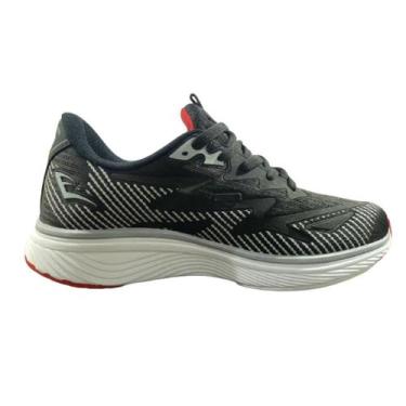 Imagem de Tenis everlast stark ii  masculino preto vermelho ref sema 178a, 40