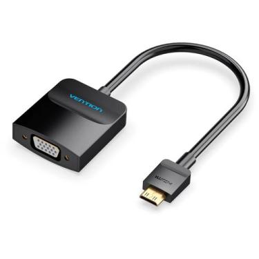 Imagem de Cabo Conversor Adaptador Mini HDMI x Vga 1080p Vention - Bbacomercio