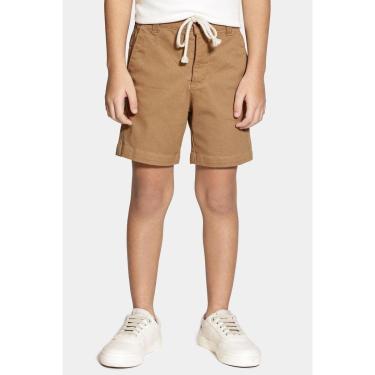 Imagem de Bermuda Aramis Infantil Sarja Chino Maquinetada Caqui-Masculino