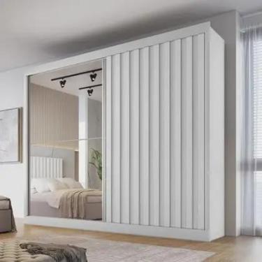 Imagem de Guarda Roupa Ripado 100 MDF 4 Gavetas Atlanta Made Marcs - Móveis Euro