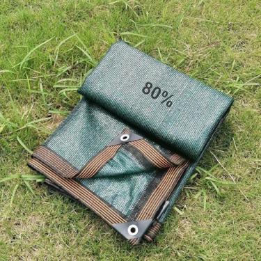 Imagem de 80% Estufa Sombra Pano 2m 3.0m 10m 8m 9m 6m 4m 5m 7m, Redes De Protetor Solar Para Plantas Jardim Pátio Galinheiro, Pergola Sombra Sombra Dossel Malha Lona Telas De Sol, Dark green, 1.5 x 14m