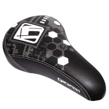 Imagem de Selim Gios Bmx Sela Bike Bicicleta Preto / Branco-Unissex