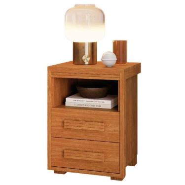 Imagem de Mesa De Cabeceira 2 Gavetas Tóquio 100% Mdf - Casa Chick Nature