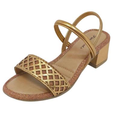 Imagem de Sandalia Infantil Menina Salto Conforto Dia a Dia Pink Cats