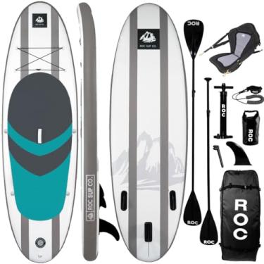 Imagem de Roc Pranchas De Stand Up Paddle Infláveis Com Acessórios De Prancha De Paddle Sup Premium, Design Amplo E Estável, Deck Confortável Antiderrapante Para Jovens E Adultos (Assento De Caiaque Oceans W, 1