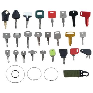 Imagem de Czomoizc Conjunto de 25 chaves múltiplas compatível com equipamentos comuns principais fabrica empilhadeira trator Lodaer JD Case Hitachi CAT JCB Kobelco