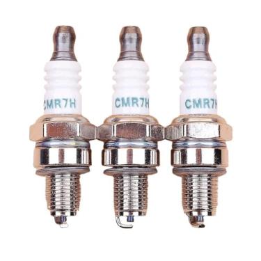 Imagem de Conjunto de 3 velas de ignição para motor de roçadeira/soprador de 4 tempos CMR7H