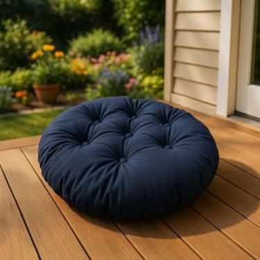 Imagem de Almofada Redonda 50x50 Impermeável Para Chaise Área Externa Futton Futon(MARINHO)