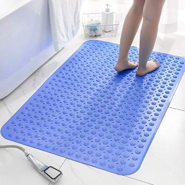 Imagem de Tapete de banheiro chuveiro vaso sanitário para pés chão doméstico porta fácil usar conveniente alto padrão alta durabilidade perfeito uso diário lar