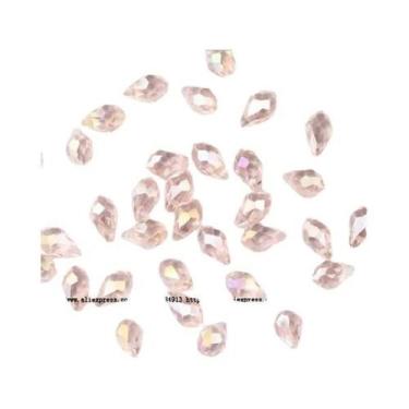 Imagem de 50 Peças De Pingente Briolette 5x8mm Em Cristal Austríaco, Gota D'água