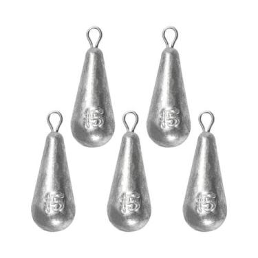 Imagem de Pesos De Pesca Em Forma De Gota 10 Tamanhos Para Casting De Bass Drop 