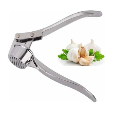 Imagem de Prensa de Alho Aço Inoxidável Triturador Profissional Cozinha Forjado Gengibre Fácil Limpar Design Ergonômico Utensílio Ferramenta para Casa Café Rest