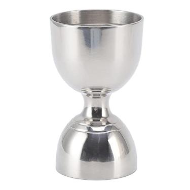 Imagem de Estink Bell Jigger 30/60ml Medidor de Bebidas Copa de Medição de Licor Em Aço Inoxidável para Bartender, Design de Abertura Ampliada para Dosagem de Coquetéis e Licores (30/60 ml de prata clássica)