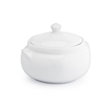 Imagem de Cumbuca para sopas e caldos Porcelana 950 ml sopeira farinheira de mesa cozinha caldo para Refeições Brasileiras