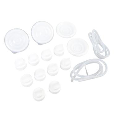 Imagem de Cryfokt Protetores de Fluxo Reverso de Válvulas de Patinho, Substituição Eficiente de Diafragma M5, Acessórios de Bomba Tira Leite Vestíveis, 16 Peças para Mães de Silicone