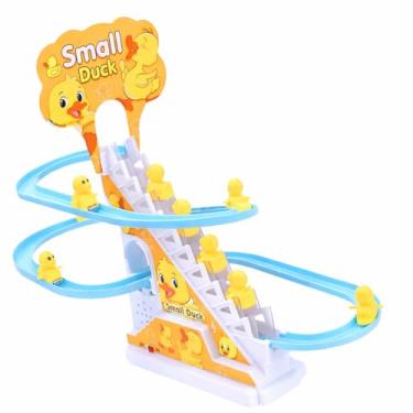 Imagem de Pista Patinhos Divertido Elevador Escorrega com Som e Luz Montanha Russa Musical Infantil