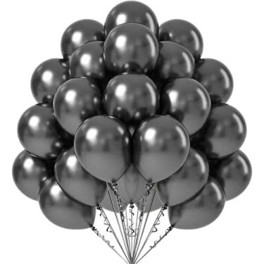 Imagem de BalõEs De Metal - DecoraçõEs Para Festas De AniversáRio, Casamentos E Eventos(25,PRETO)