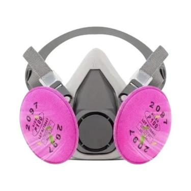 Imagem de Máscara Respiratória Reutilizável De Meio Rosto 6200 Com Filtro 2097 P