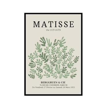 Imagem de Picasso Matisse Flor Bauhaus William Morris Arte de Parede Pintura em Tela Mercado de Flores Galeria Cartazes Impressões Modernas para Decoração de Sala de Estar (SKU3,16x24") (40 x 60 cm), Moldura