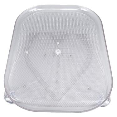 Imagem de Naroote Bandeja Giratória Eficiente para Organizador de Mesa Giratória de Geladeira para Organização de Cozinha Doméstica, Rack de Armazenamento de Bancada de Plástico Transparente para Lanches e (L)