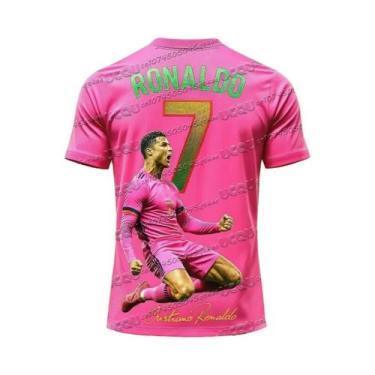 Imagem de Camisa De Futebol 3D Impressa Do Ronaldo Para Meninos, T-shirt De Trei