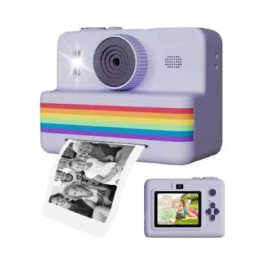 Imagem de Câmera Instantânea De Brinquedo Com Tela De 2.8 Polegadas E Cartão SD 