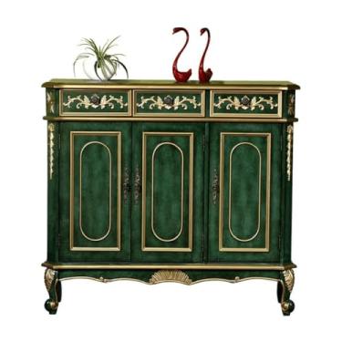 Imagem de Armário de buffet nórdico country board madeira armário de sapatos porta de casa hall de entrada armário decorativo armário retrô aparador de cozinha armário aparador aparador