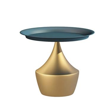 Imagem de Mesa de centro mesa de centro redonda sofá mesa de cabeceira pequena mesa lateral de chá moldura quarto sala de estar mesa lateral de canto mesa de quarto (B)